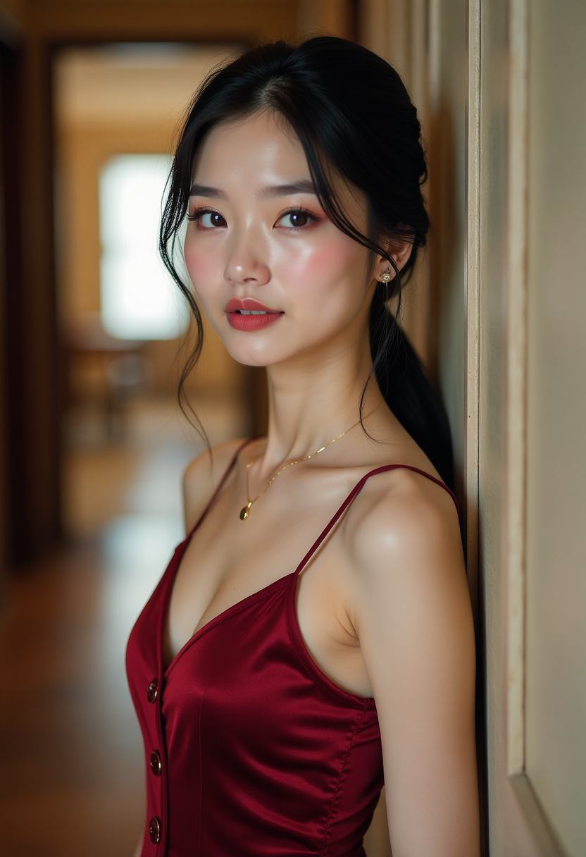 她把试香纸夹进周报海报